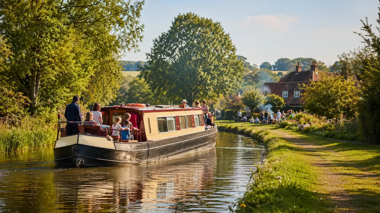 Canal Boat Cruise + BBQ at Crookham Street Social Club